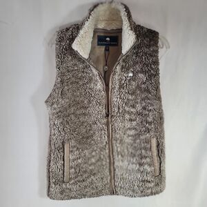 The Southern Shirt Company Heathered Zip Ultra Plush Sherpa Vest Women's Medium
